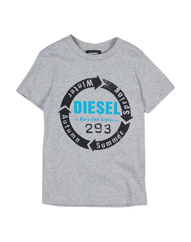 Diesel Babies'  Toddler Boy T-shirt Light Grey Size 4 Cotton