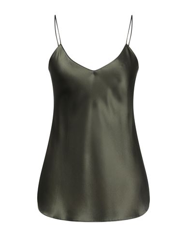 Nili Lotan Isabella Silk Cami Top In Green