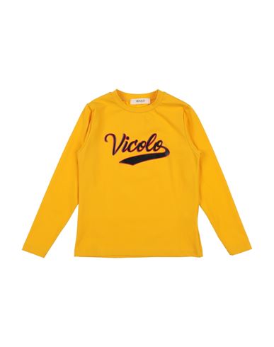 Vicolo Babies'  Toddler Girl T-shirt Ocher Size 6 Cotton, Elastane In Yellow