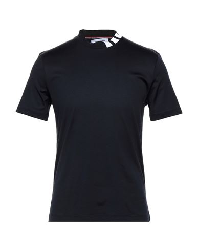 Thom Browne Man T-shirt Midnight Blue Size 0 Cotton