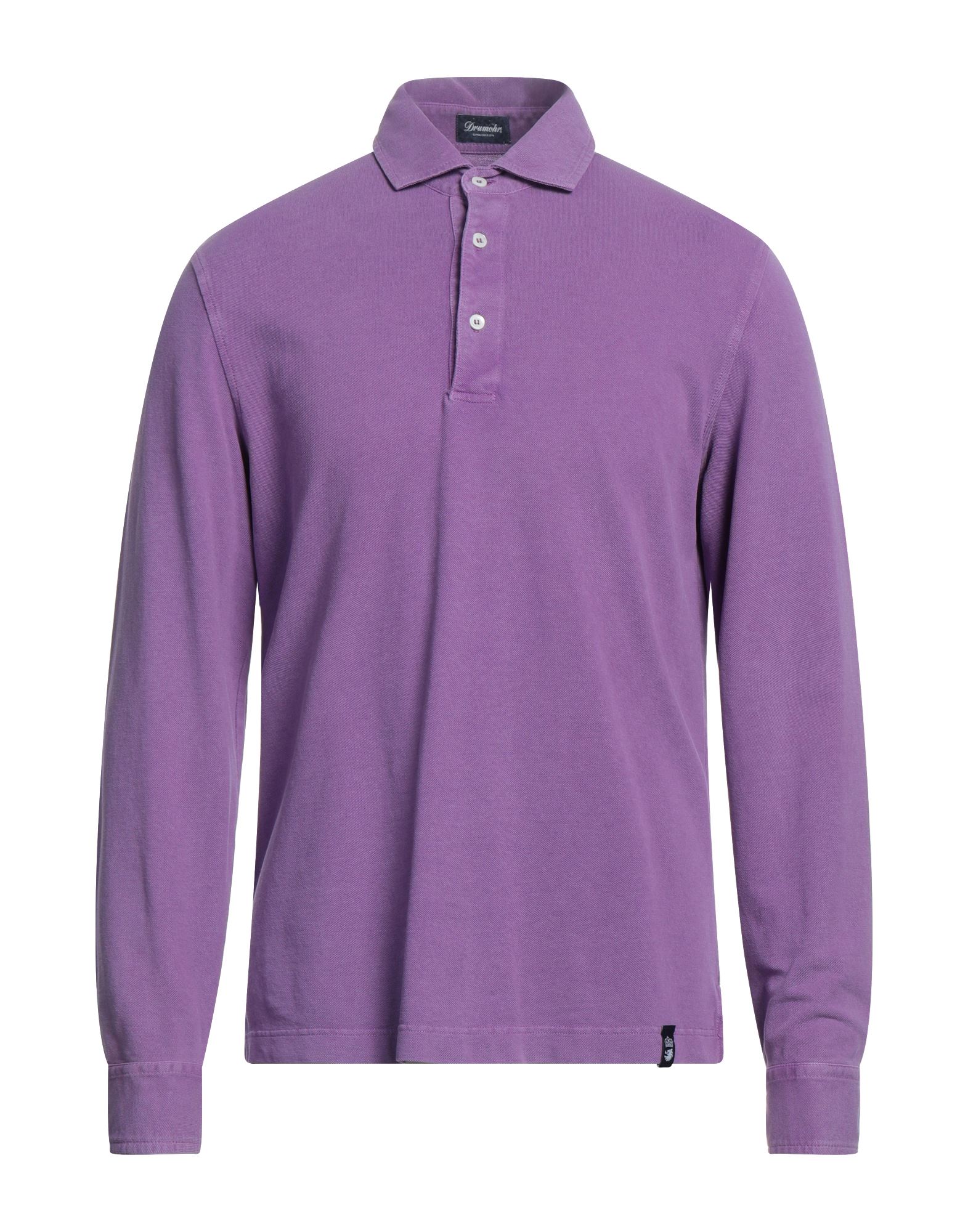 Drumohr Polo Shirts In Purple