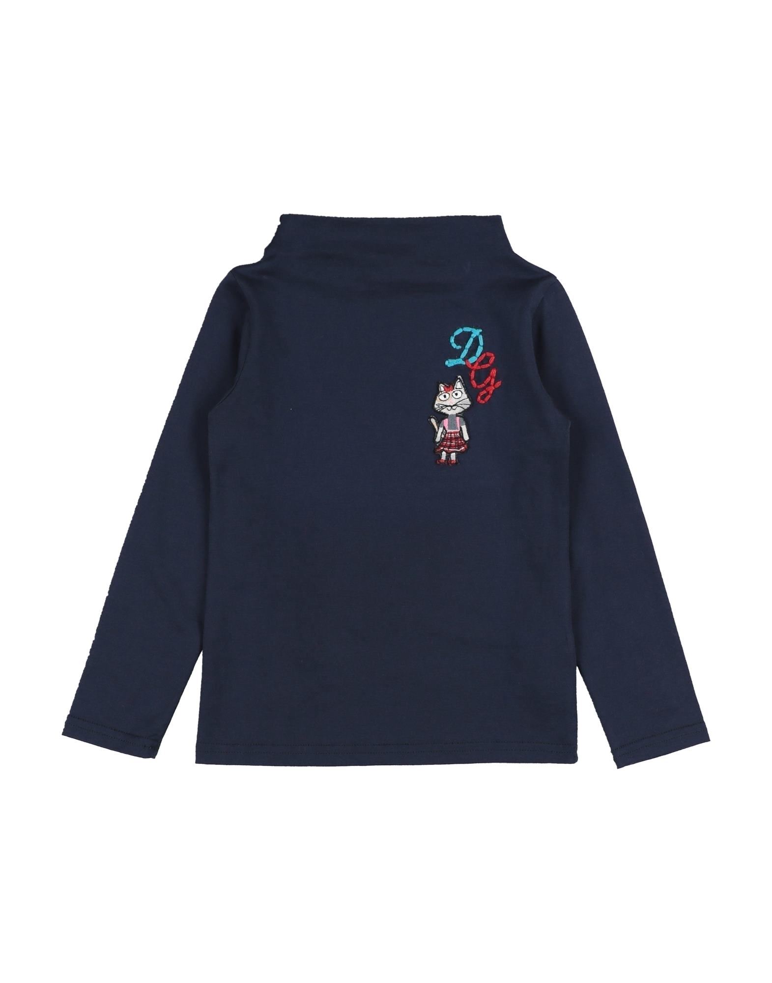 《セール開催中》DOLCE & GABBANA ガールズ 3-8 歳 T シャツ ダークブルー 3 コットン 100% / ウール / アクリル / レーヨン