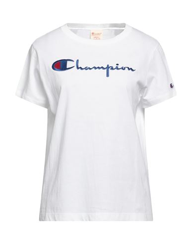 CHAMPION CHAMPION WOMAN T-SHIRT WHITE SIZE S COTTON