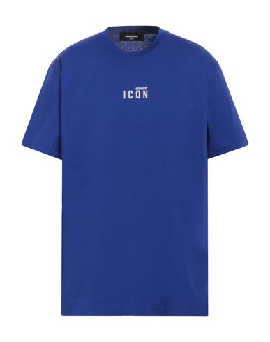 Dsquared2 Man T-shirt Blue Size Xxxl Cotton In Blue