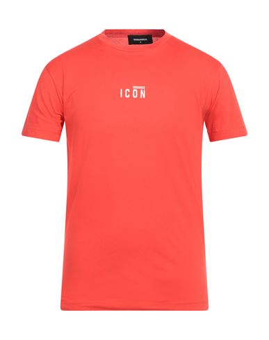 Dsquared2 Man T-shirt Tomato Red Size L Cotton In Tomato Red