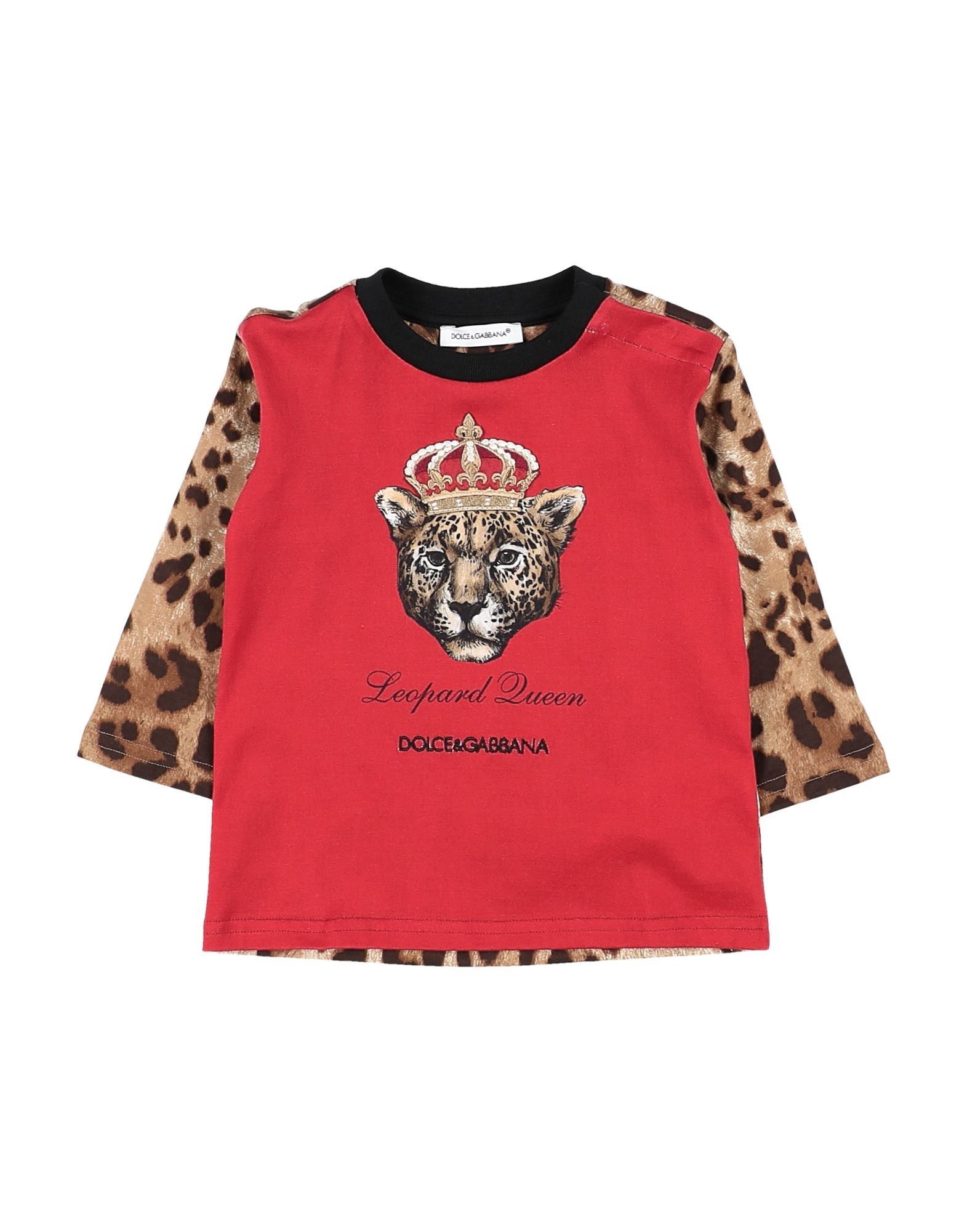 《セール開催中》DOLCE & GABBANA ガールズ 0-24 ヶ月 T シャツ レッド 6 コットン 100% / レーヨン / ポリエステル / ナイロン / 金属化ポリエステル