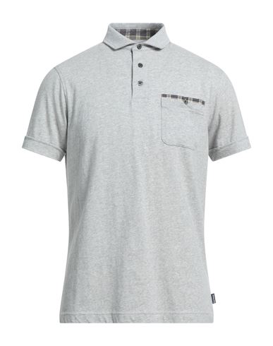 Barbour Man Polo Shirt Light Grey Size S Cotton
