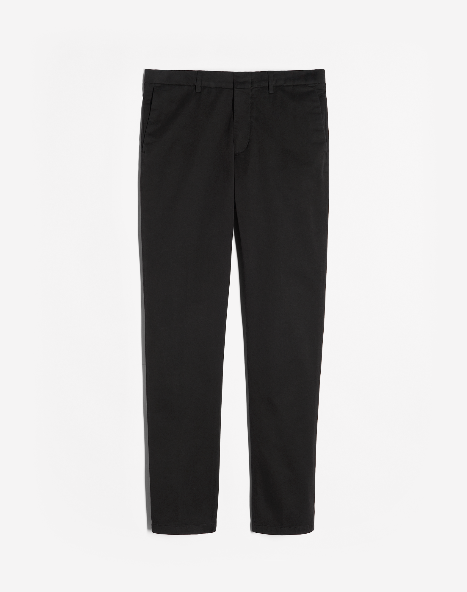 Shop Dunhill Cotton Twill Chinos In Black