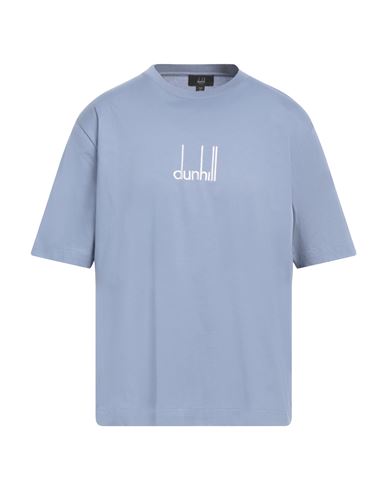 Shop Dunhill Man T-shirt Light Blue Size L Cotton