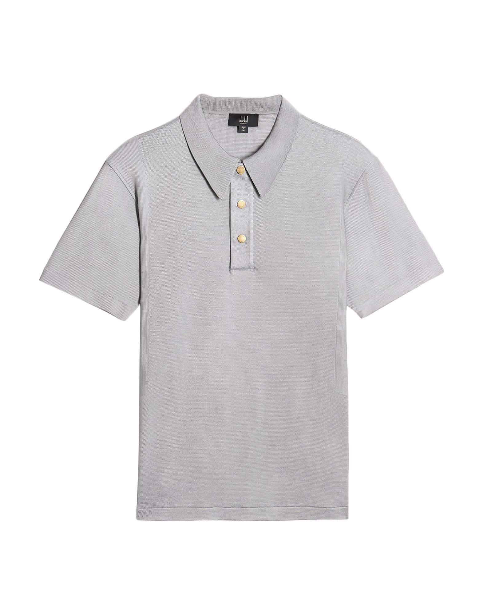 Dunhill Polo Shirts In Light Grey