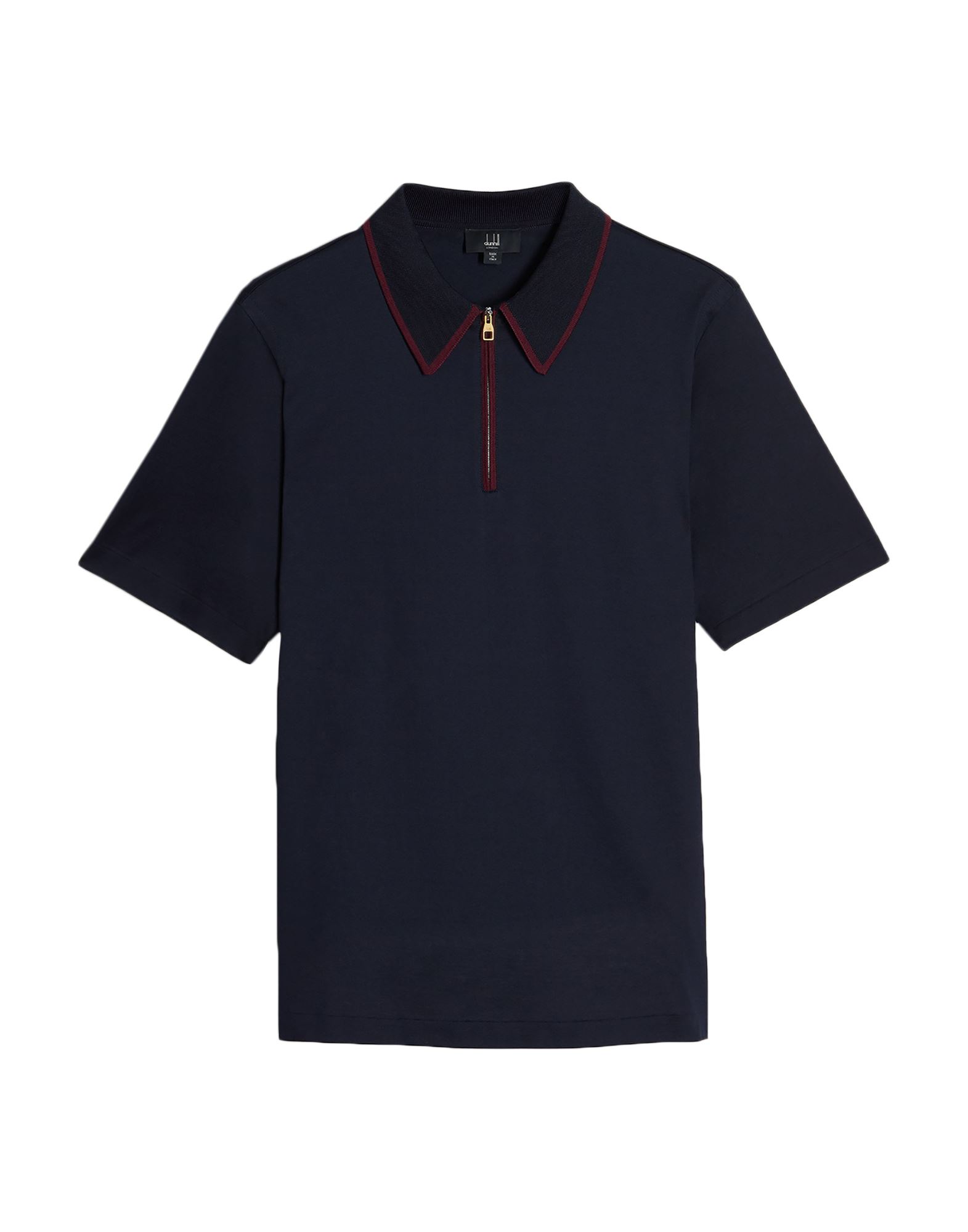 Dunhill Polo Shirts In Dark Blue