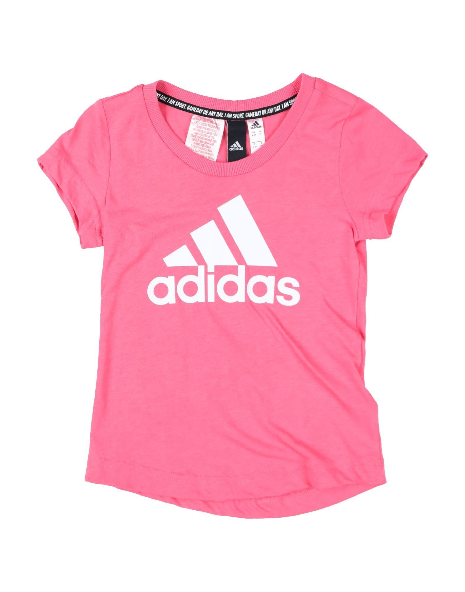 《セール開催中》ADIDAS ORIGINALS ガールズ 3-8 歳 T シャツ フューシャ 4 リサイクルポリエステル 50% / コットン 25% / レーヨン 25%