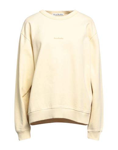 Acne Studios Man Sweatshirt Light Yellow Size S Cotton