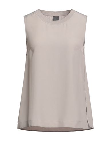 Lorena Antoniazzi Woman Top Light Grey Size 2 Acetate, Silk, Viscose, Polyester, Virgin Wool