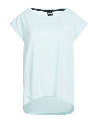 The North Face Woman T-shirt Sky Blue Size L Polyester In Blue