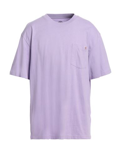 Dickies Man T-shirt Lilac Size Xxl Cotton In Purple
