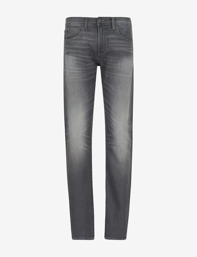 Armani Exchange Jeans Slim Fit Grigio Cotone, Poliestere, Elastan