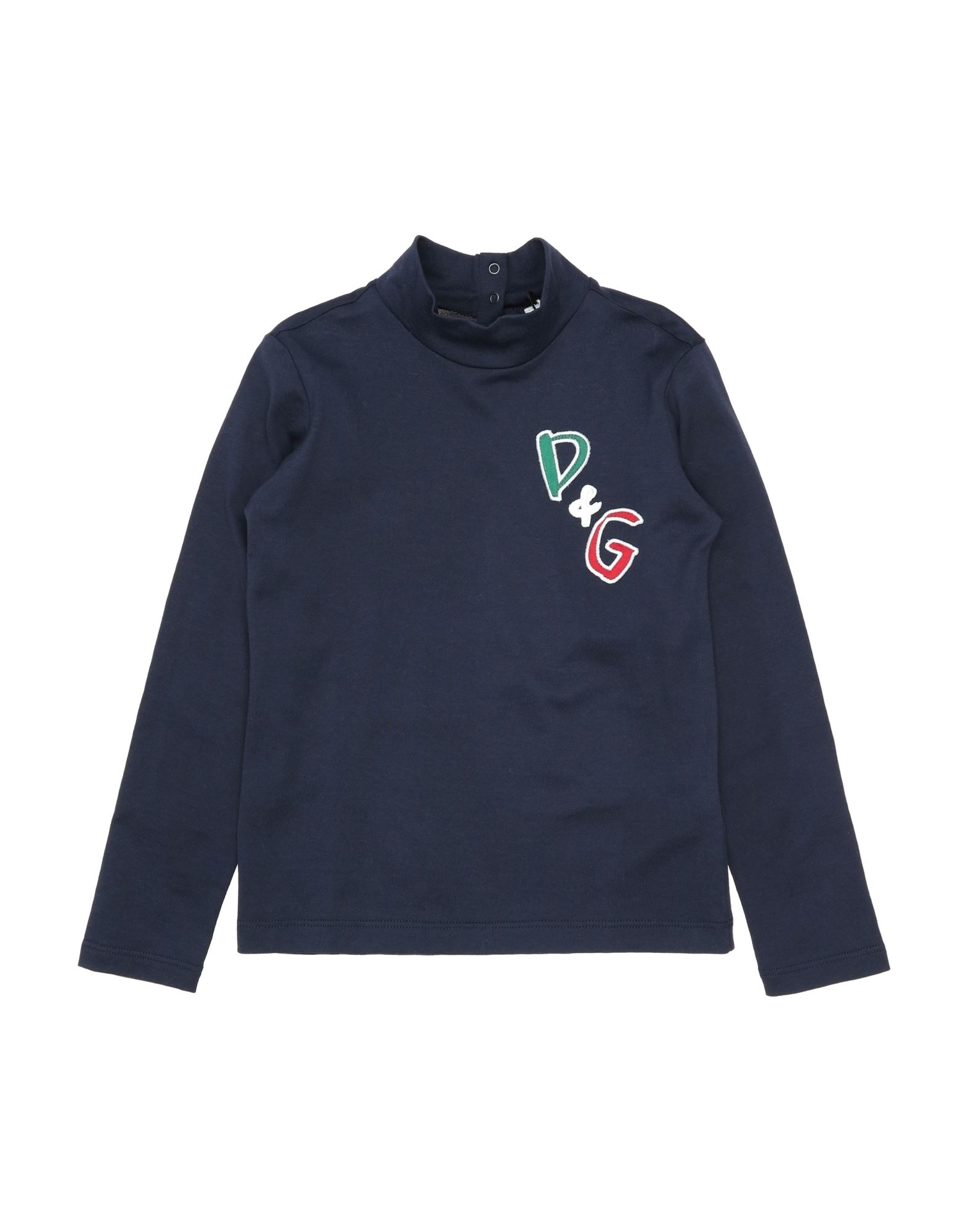 Shop Dolce & Gabbana Toddler Girl T-shirt Midnight Blue Size 6 Cotton, Polyester, Viscose