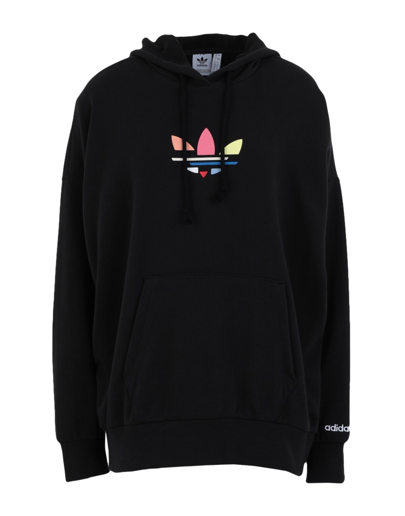 《セール開催中》ADIDAS ORIGINALS レディース スウェットシャツ ブラック 30 コットン 70% / リサイクルポリエステル 30% HOODIE