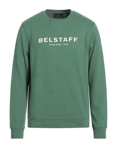 Belstaff Man Sweatshirt Green Size M Cotton
