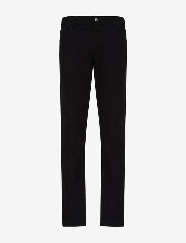 Armani Exchange Jeans Skinny Nero Cotone, Elastan
