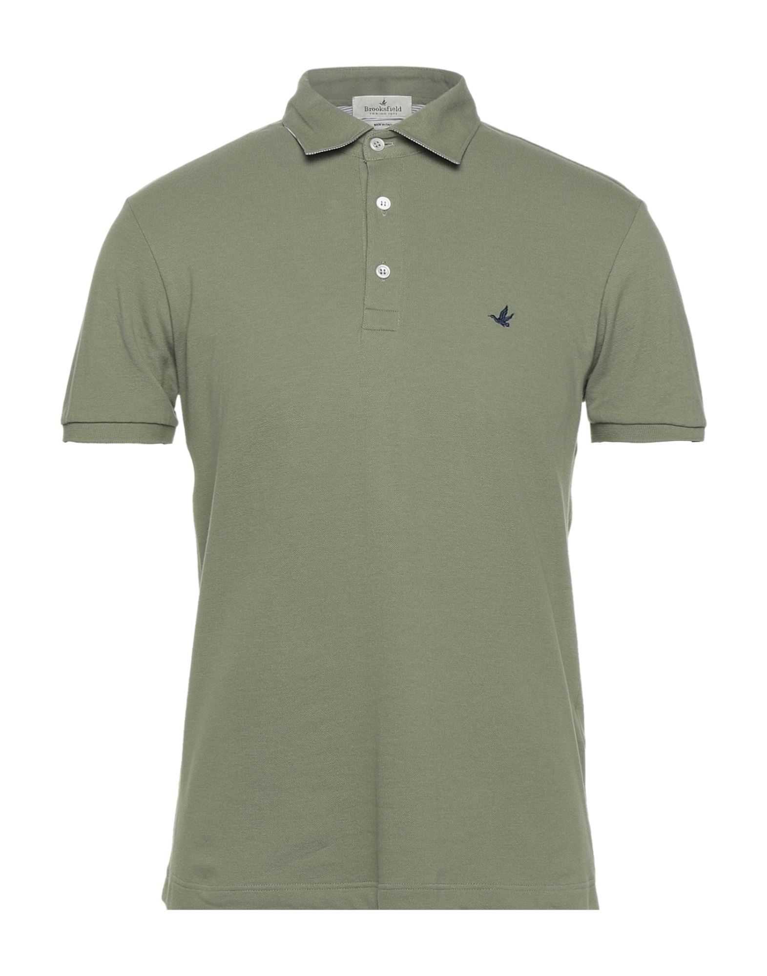 Brooksfield Polo Shirts In Military Green | ModeSens