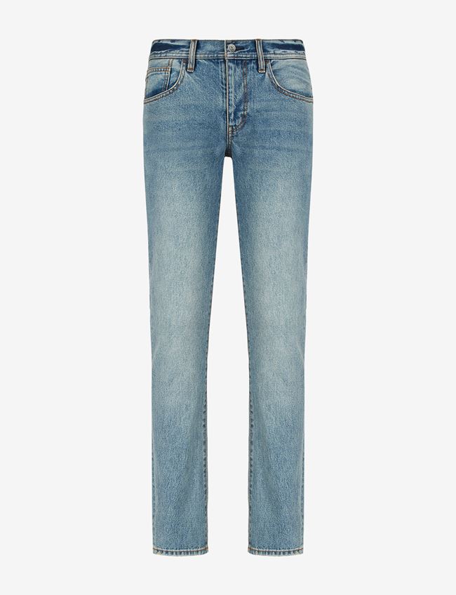 Armani Exchange Jeans Slim Fit Blu Cotone
