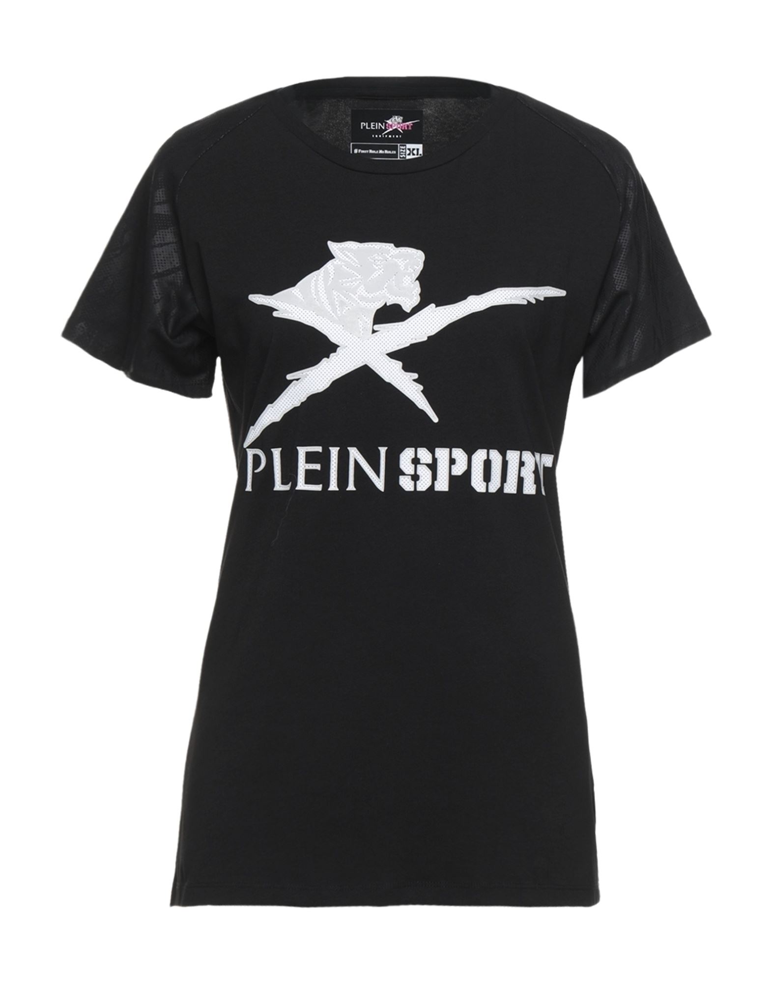 《セール開催中》PLEIN SPORT レディース T シャツ ブラック XL コットン 95% / エコポリエステル 5%