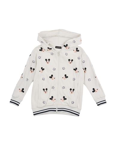 Monnalisa Toddler Girl Sweatshirt Ivory Size 6 Cotton In White