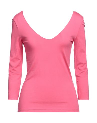 Majestic Filatures Woman T-shirt Fuchsia Size 1 Viscose, Elastane In Pink