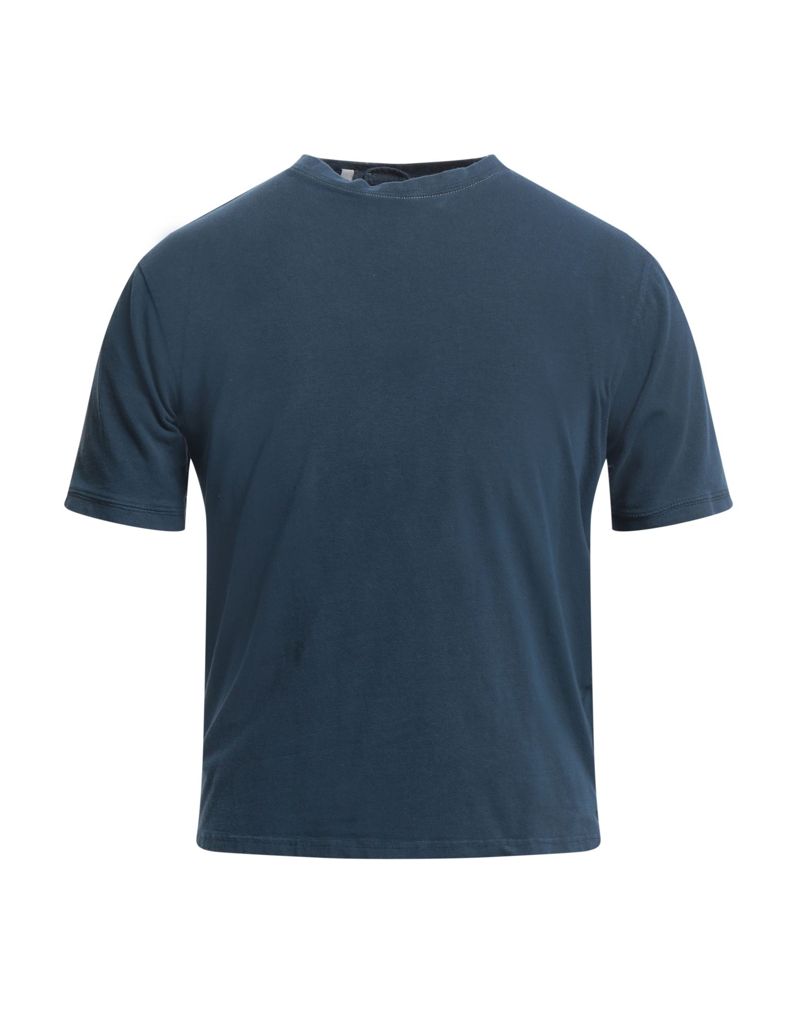 R3d Wöôd Man T-shirt Navy Blue Size S Cotton, Elastane