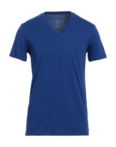 Armani Exchange Man T-shirt Light Blue Size S Pima Cotton
