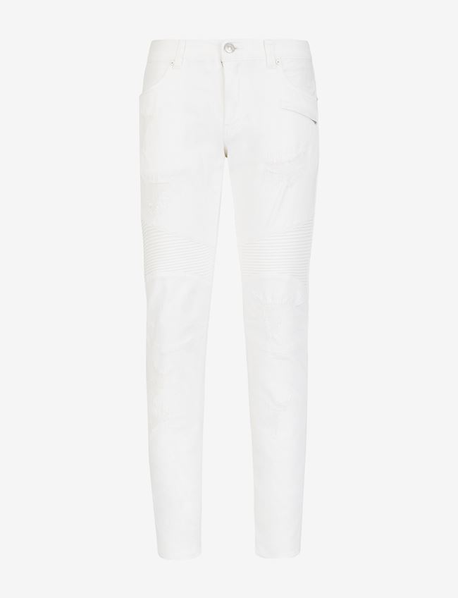 Armani Exchange Jeans Skinny Bianco Cotone, Elastomultiestere, Elastan