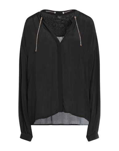 Liu •jo Woman Shirt Black Size 8 Viscose