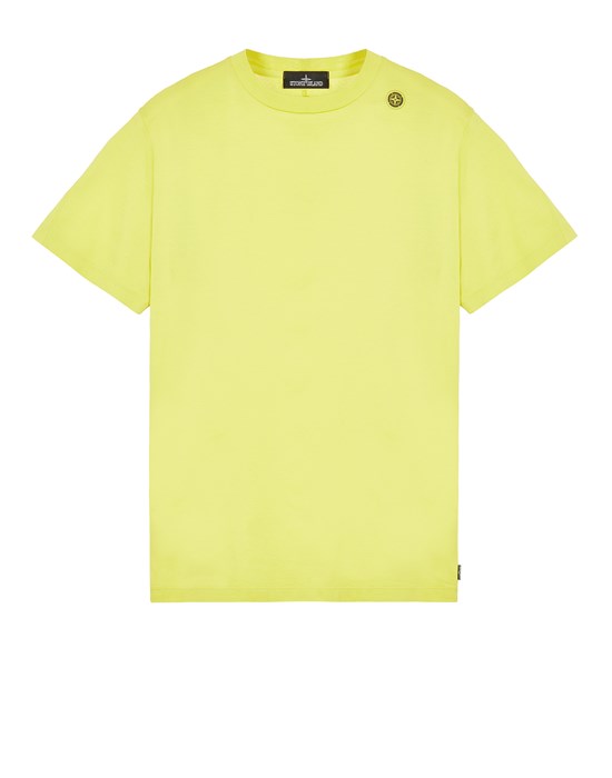  STONE ISLAND SHADOW PROJECT 20105 MERCERIZED JERSEY, GARMENT DYED_CHAPTER 1 & CHAPTER 2 Short sleeve t-shirt Man Yellow