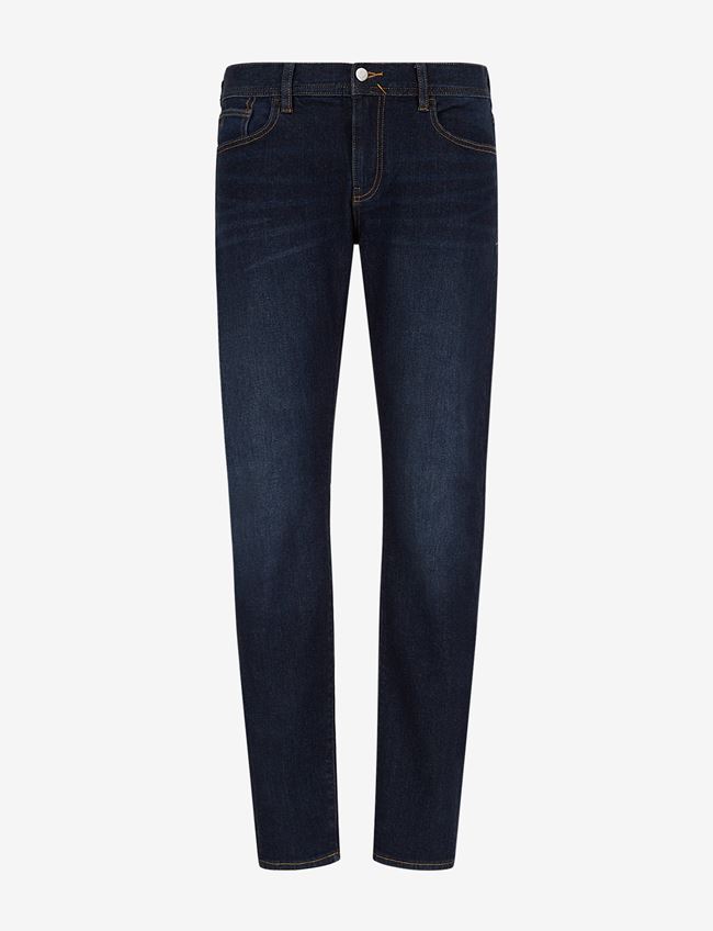 Armani Exchange Jeans Slim Fit Blu Cotone, Elastan