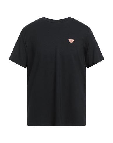 Emporio Armani Man T-shirt Black Size Xs Viscose, Polyester, Elastane