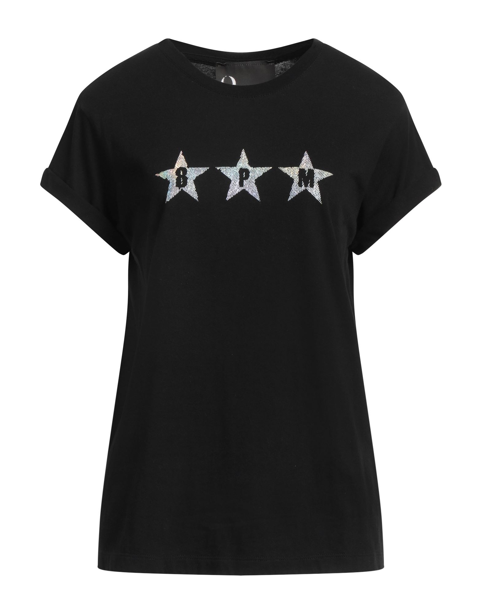 8pm T-shirts In Black