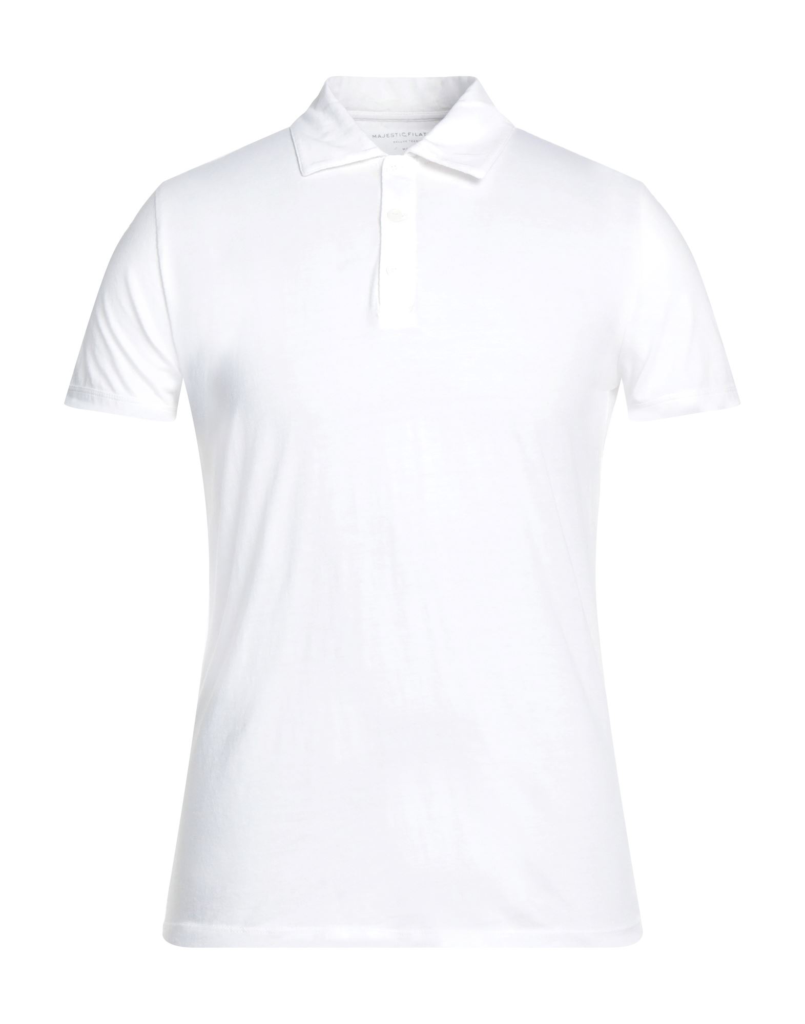 Shop Majestic Filatures Man Polo Shirt White Size S Cotton