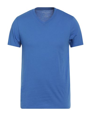 Majestic Filatures Man T-shirt Azure Size M Cotton In Blue