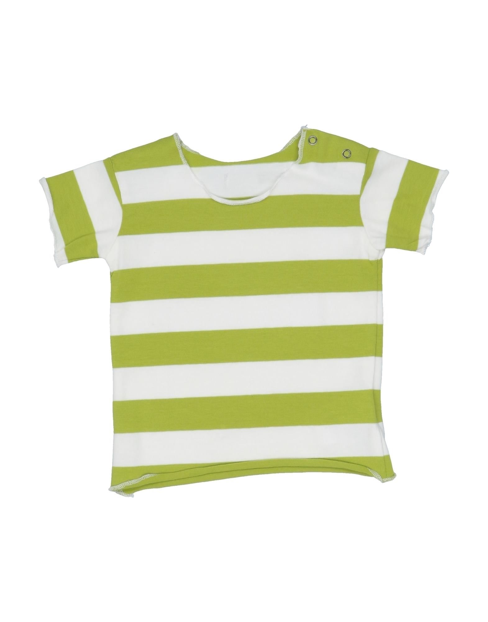 Cucù Lab Kids'  Newborn Girl T-shirt Green Size 3 Cotton, Elastane
