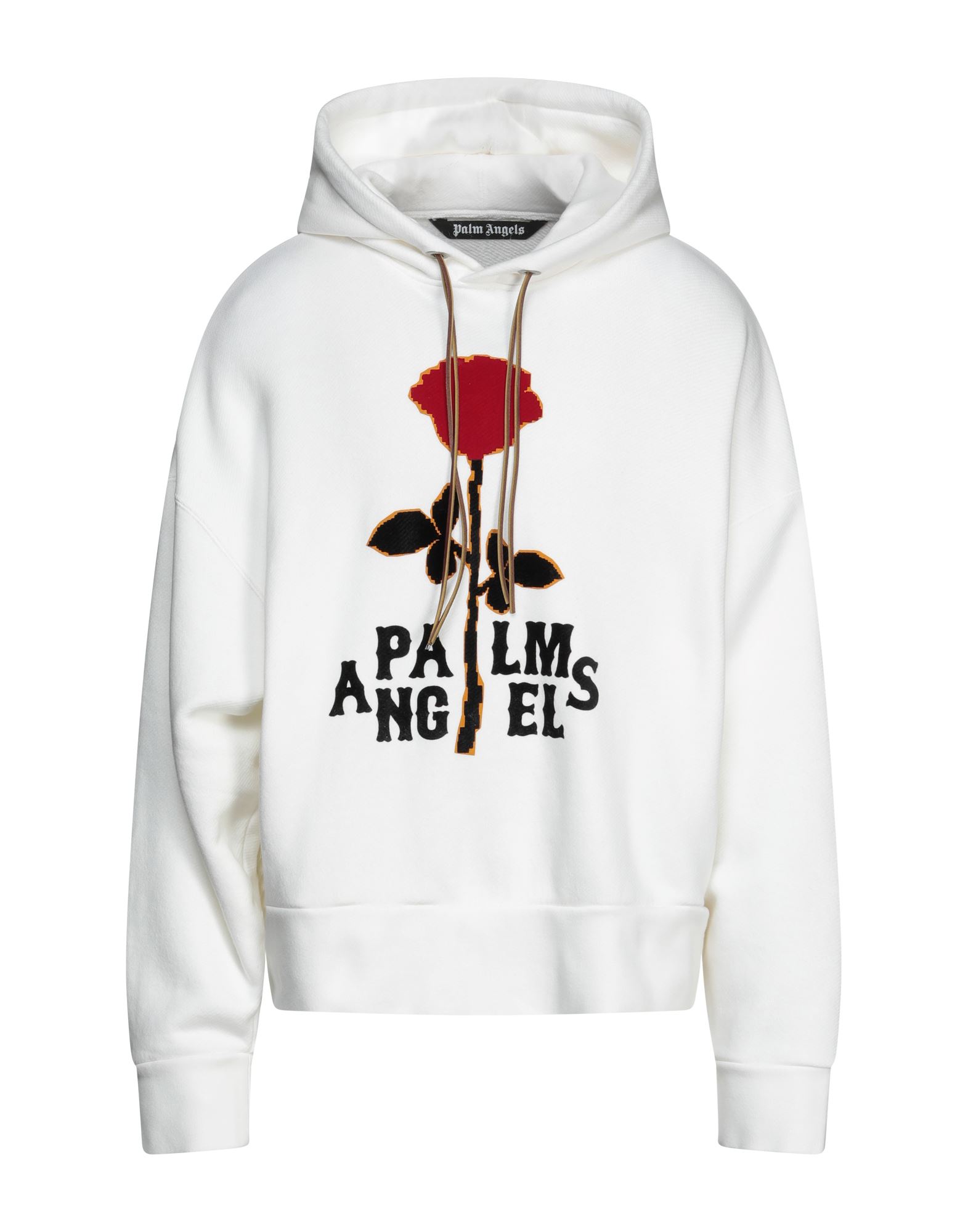 《セール開催中》PALM ANGELS メンズ スウェットシャツ アイボリー S コットン 100% / ポリウレタン / 革