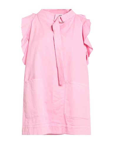 Hache Woman Top Pink Size 8 Cotton, Elastane In Pink