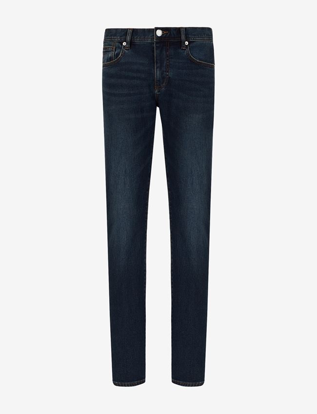 Armani Exchange Jeans Slim Fit Blu Cotone, Poliestere, Elastan