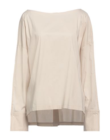Liviana Conti Woman Top Beige Size 2 Cotton, Polyamide, Elastane