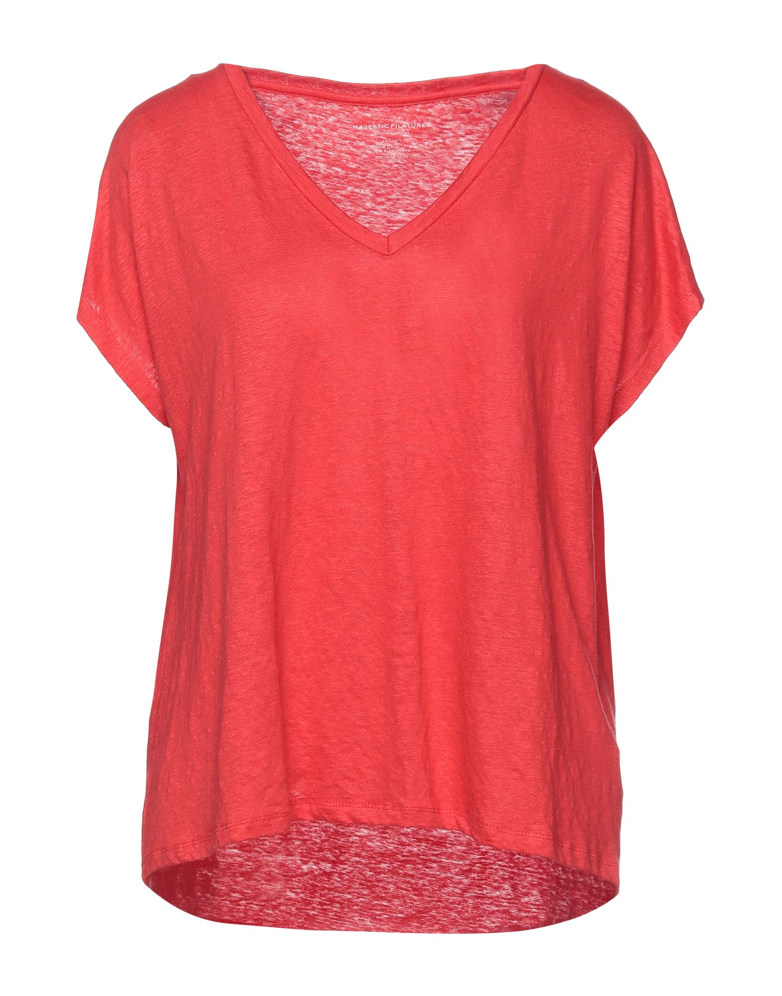 Majestic T-shirts In Coral