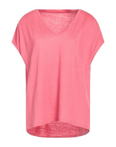 Majestic Filatures Woman T-shirt Pink Size 2 Linen, Cotton