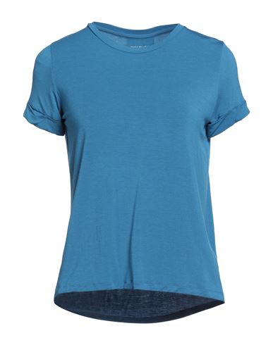 Majestic Filatures Woman T-shirt Azure Size 1 Viscose, Elastane In Blue
