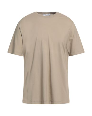 Shop Filippo De Laurentiis Man T-shirt Beige Size 48 Cotton