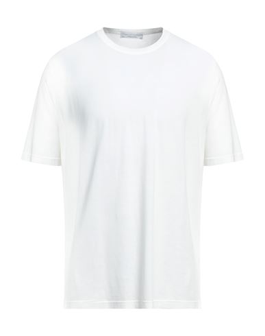 Shop Filippo De Laurentiis Man T-shirt Off White Size 44 Cotton
